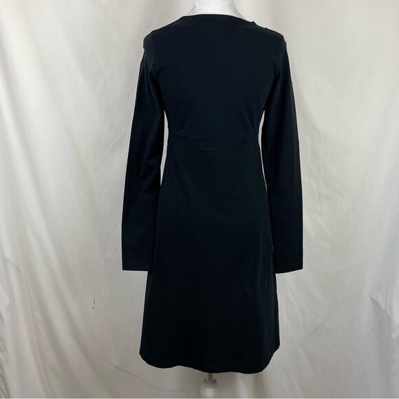 Athleta Black Gathered Bodice GorpCore Athletic Wear Dress NWOT Size S - Picture 4 of 12